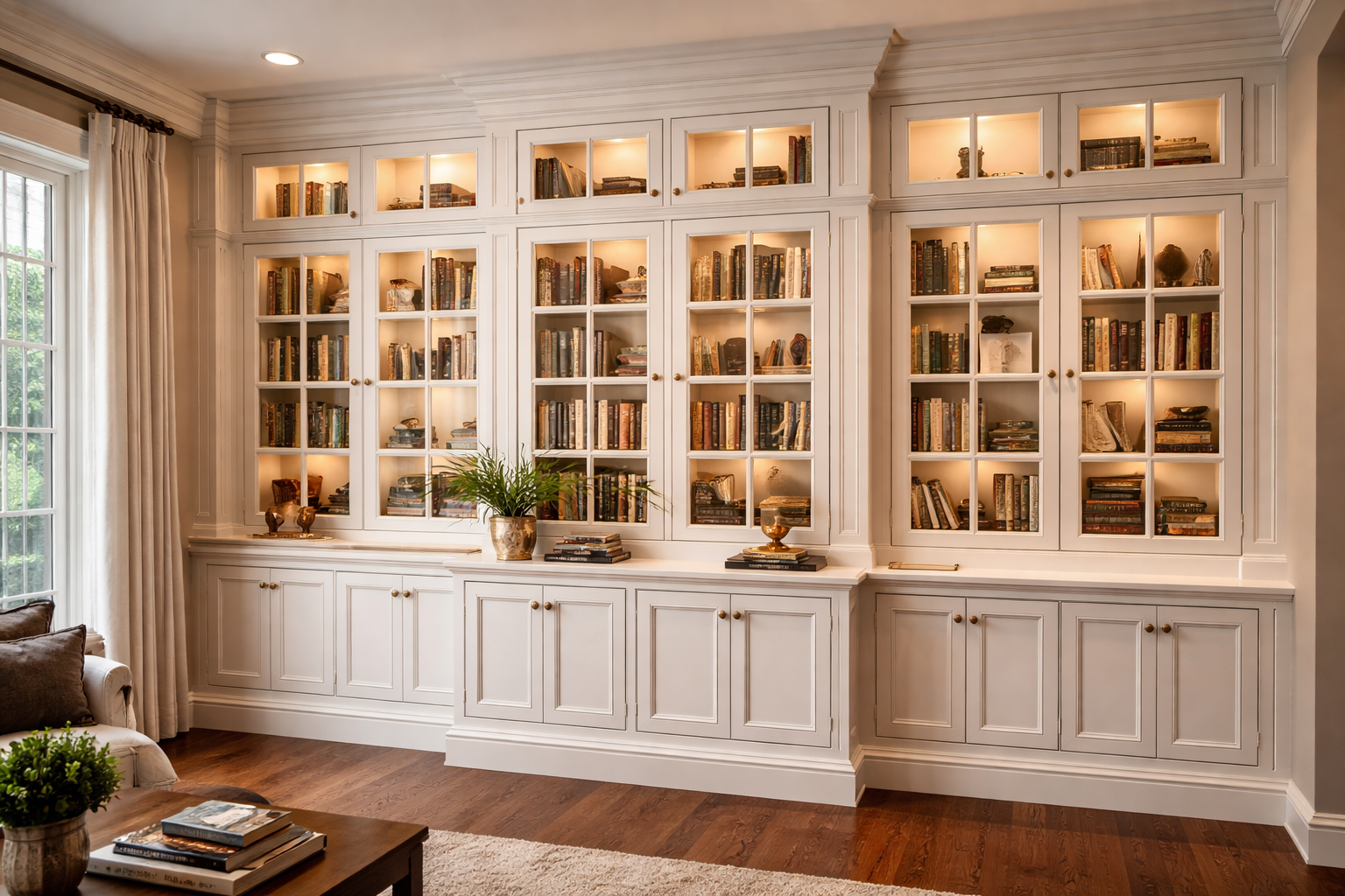 Custom built-in shelving project